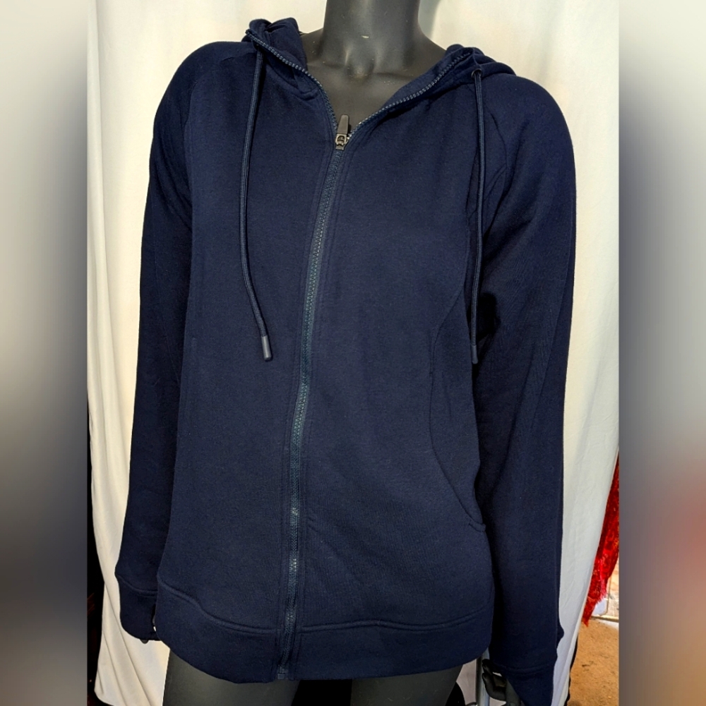 NWT Xersion Zip front Navy Platoon Hoodie